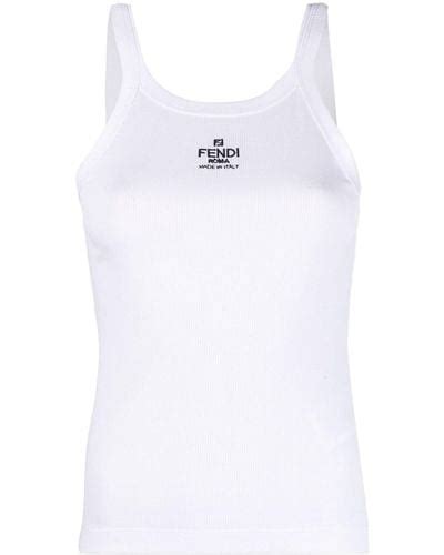 fendi tank top white|fendi factory outlet online.